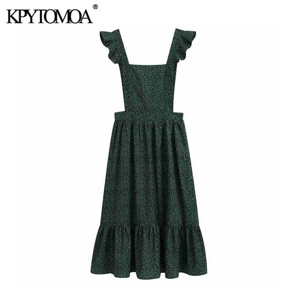 kpytomoa women 2020 elegant fashion floral print suspender midi dress vintage square collar ruffled strap female dresses vestido, Black;gray
kpytomoa women 2020 elegant fashion floral print suspender midi dress vintage square collar ruffled strap female dresses vestido, Black;gray