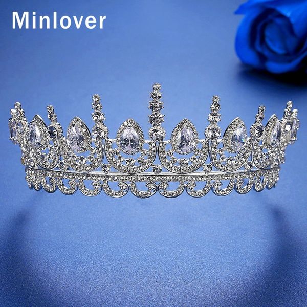 minlover princess cubic zirconia bridal crowns tiaras for women girls wedding hair decoration headband hair accessories hg221, Golden;white
minlover princess cubic zirconia bridal crowns tiaras for women girls wedding hair decoration headband hair accessories hg221, Golden;white