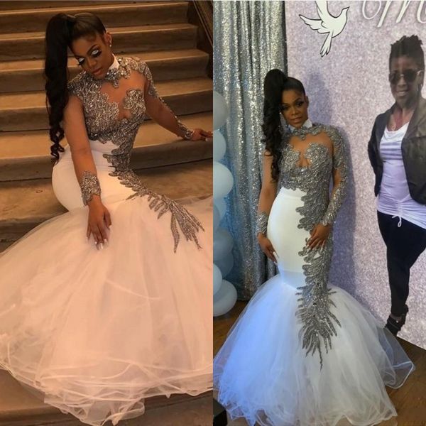 new african black girls mermaid evening dresses 2020 new sheer long sleeve appliques sequins ruched tulle long prom gowns vestido de gala
new african black girls mermaid evening dresses 2020 new sheer long sleeve appliques sequins ruched tulle long prom gowns vestido de gala