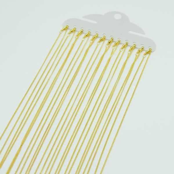 12pcs/set 1.3mm link necklaces fashion chain necklaces lobster clasp jewelry accessories for diy necklace silver gold rhodium color
12pcs/set 1.3mm link necklaces fashion chain necklaces lobster clasp jewelry accessories for diy necklace silver gold rhodium color