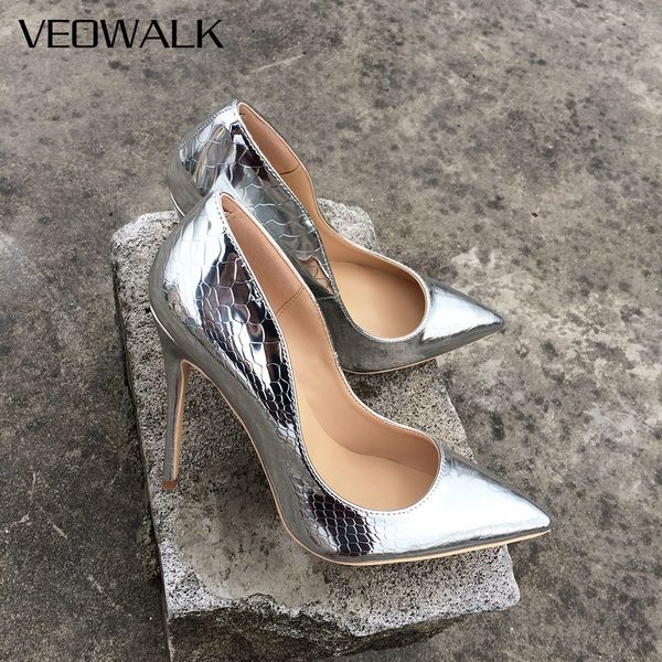 veowalk shiny patern extreme high heels stiletto thin heeled pointed toe party bridal pumps wedding bride shoes silver gold, Black
veowalk shiny patern extreme high heels stiletto thin heeled pointed toe party bridal pumps wedding bride shoes silver gold, Black