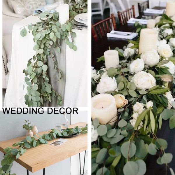 1.7m wedding decoration artificial green eucalyptus vines artificial background fake plant ivy wreath wall decor vertical garden
1.7m wedding decoration artificial green eucalyptus vines artificial background fake plant ivy wreath wall decor vertical garden