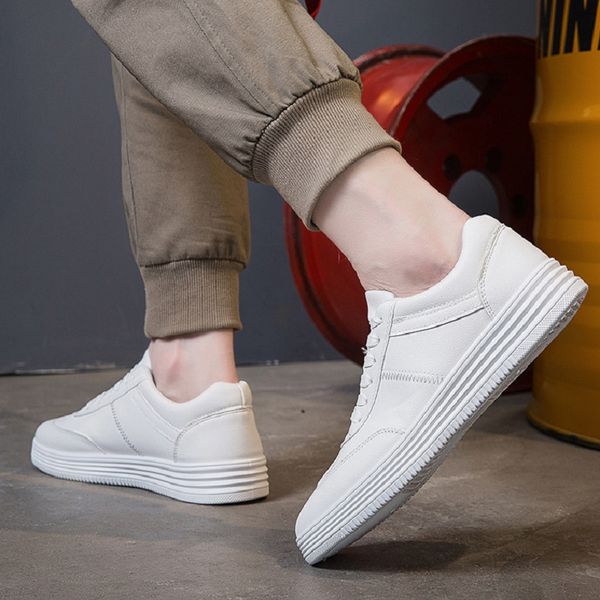 2019 men casual shoes white black boys leather skateboard fashion designer mens trainers sports sneakers walking hiking size 40-44
2019 men casual shoes white black boys leather skateboard fashion designer mens trainers sports sneakers walking hiking size 40-44