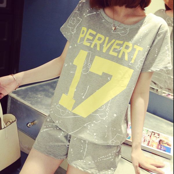 women sets 2019 summer new casual short sleeve t-shirt short pants loose suit female students sportswear 2 piece set women, White
women sets 2019 summer new casual short sleeve t-shirt short pants loose suit female students sportswear 2 piece set women, White