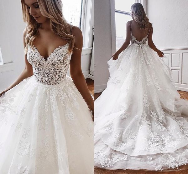 new arrival 2019 lace plus size ball gown wedding dresses spaghetti strap appliqued wedding dress bridal gowns vestidos de novia, White
new arrival 2019 lace plus size ball gown wedding dresses spaghetti strap appliqued wedding dress bridal gowns vestidos de novia, White