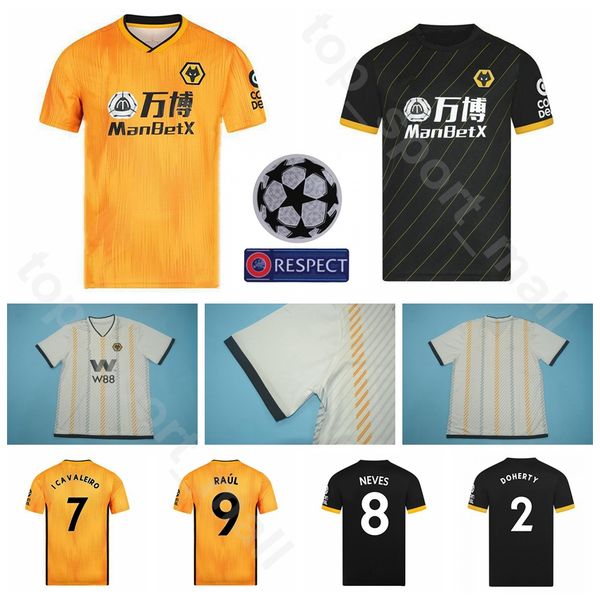 2019 2020 soccer wolverhampton wanderers jersey men 9 raul jimenez 7 cavaleiro 2 doherty 8 neves 18 diogo j. football shirt kits uniform, Black;yellow 
2019 2020 soccer wolverhampton wanderers jersey men 9 raul jimenez 7 cavaleiro 2 doherty 8 neves 18 diogo j. football shirt kits uniform, Black;yellow
