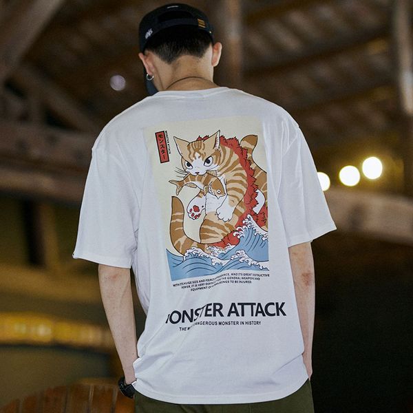 brand men hip hop t shirt streetwear monster cat t-shirts harajuku japan style funny tshirt summer short sleeve cotton tees, White;black
brand men hip hop t shirt streetwear monster cat t-shirts harajuku japan style funny tshirt summer short sleeve cotton tees, White;black