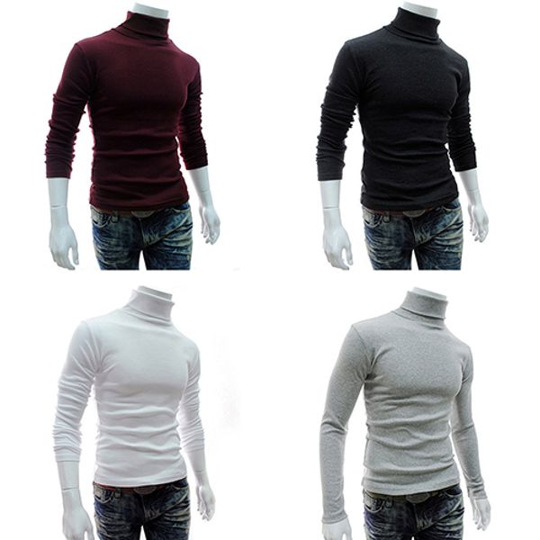 мужская мода вязаная ролл черепаха шеи пуловер с длинным рукавом slim fit свитер top, White;black
мужская мода вязаная ролл черепаха шеи пуловер с длинным рукавом slim fit свитер top, White;black