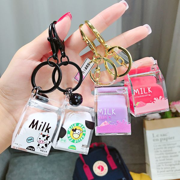 creative dairy cow milk drinks acrylic keychain fruit milk moving liquid keyrings decompression drift bottle jewelry kids gifts, Silver
creative dairy cow milk drinks acrylic keychain fruit milk moving liquid keyrings decompression drift bottle jewelry kids gifts, Silver