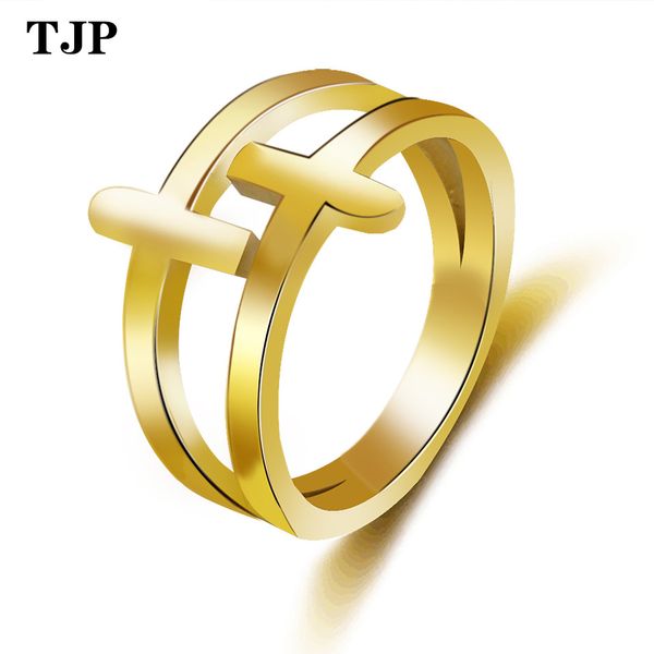 2019 new fashion brand anel trendy double layers cross gold color jewelry finger rings for woman girls factory price, Slivery;golden
2019 new fashion brand anel trendy double layers cross gold color jewelry finger rings for woman girls factory price, Slivery;golden