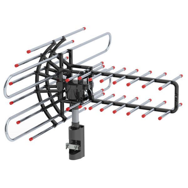 high definition outdoor tv antenna 360° rotating uv dual-segment 174-860mhz signal amplification tv antenna with accessory bag
high definition outdoor tv antenna 360° rotating uv dual-segment 174-860mhz signal amplification tv antenna with accessory bag