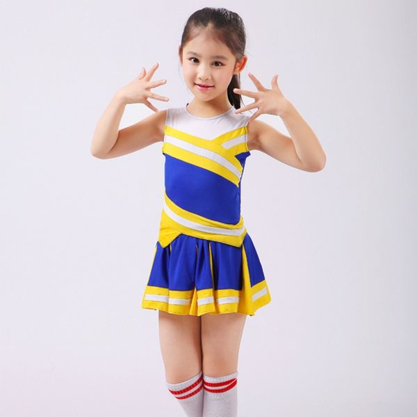 stage wear children cheerleading costume students aerobics cheerleader clothing kids no pom drop, Black;red
stage wear children cheerleading costume students aerobics cheerleader clothing kids no pom drop, Black;red