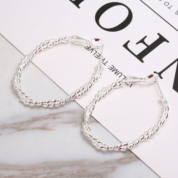 fashion big circle punk hoop earrings twisted silver color for women party wholesale classic large size bridal wedding jewelry, Golden
fashion big circle punk hoop earrings twisted silver color for women party wholesale classic large size bridal wedding jewelry, Golden