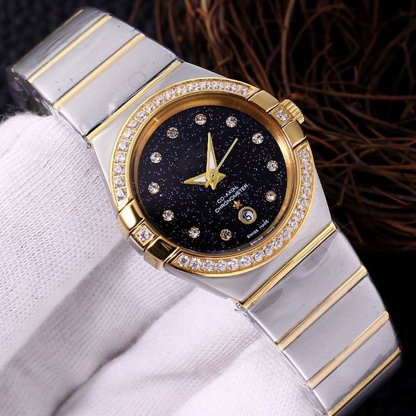 diamond luxury watch women designer watches gypsophila quartz movement wristwatches fashion lady montre de luxe iced out watch high quality, Slivery;brown
diamond luxury watch women designer watches gypsophila quartz movement wristwatches fashion lady montre de luxe iced out watch high quality, Slivery;brown