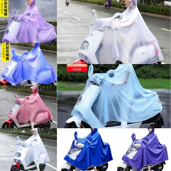 jumpsuit electric raincoat female single double motorcycle thickened motorcycle bicycle bicycle double-brim poncho, Red;brown
jumpsuit electric raincoat female single double motorcycle thickened motorcycle bicycle bicycle double-brim poncho, Red;brown
