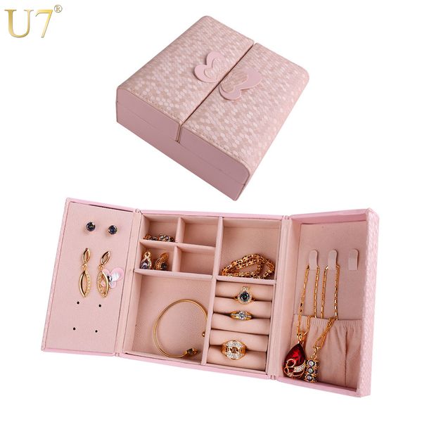 u7 pink/blue jewelry organizer box pu leather travel makeup cosmetic case women wedding decoration bridesmaid gift for her ob03
u7 pink/blue jewelry organizer box pu leather travel makeup cosmetic case women wedding decoration bridesmaid gift for her ob03