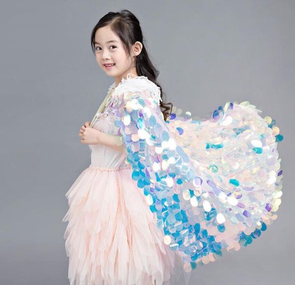children's cloak flash paillette girls clothing child catwalk models shawl children's halloween costumes, Blue;gray
children's cloak flash paillette girls clothing child catwalk models shawl children's halloween costumes, Blue;gray