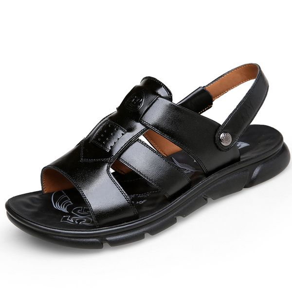2020 new arrival men sandals split leather men beach roman sandals casual leather shoes flip flops slippers summer shoes, Black
2020 new arrival men sandals split leather men beach roman sandals casual leather shoes flip flops slippers summer shoes, Black