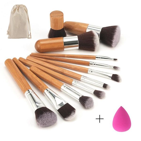 11 pcs/set bamboo handle makeup brushes set kit eyeshadow concealer blush foundation brush with blending cosmetic sponges puff
11 pcs/set bamboo handle makeup brushes set kit eyeshadow concealer blush foundation brush with blending cosmetic sponges puff
