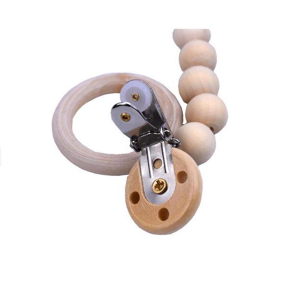 2019 new baby wood beaded pacifier clip dummy chain nipple holder infant soother teether sale
2019 new baby wood beaded pacifier clip dummy chain nipple holder infant soother teether sale