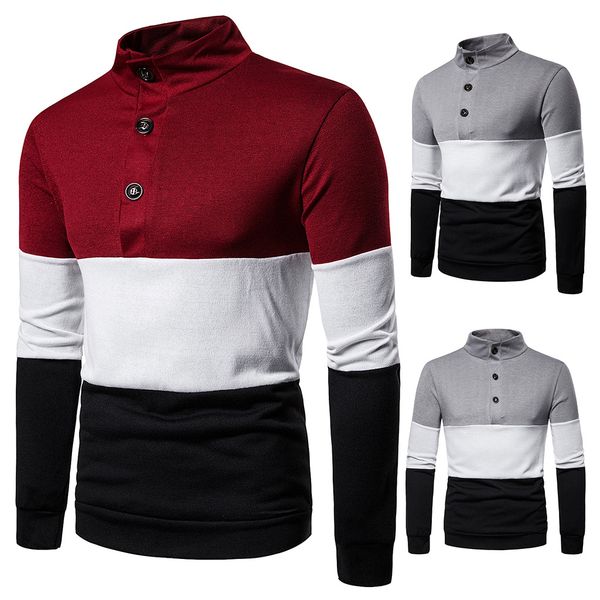 men's daily coat three-color patchwork knitted sweaters men's sweater casual jumpers sweater stand button collar pullover, White;black
men's daily coat three-color patchwork knitted sweaters men's sweater casual jumpers sweater stand button collar pullover, White;black