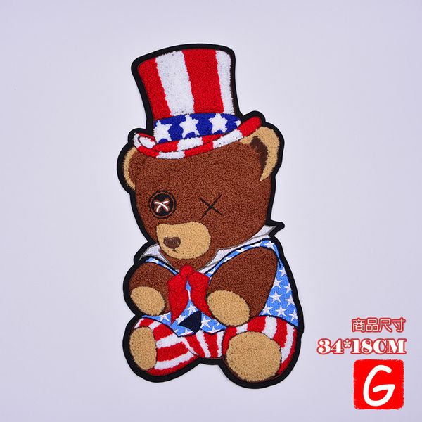 gugutree embroidery big bear patch animal patches badges applique patches for clothing dx-50, Black
gugutree embroidery big bear patch animal patches badges applique patches for clothing dx-50, Black