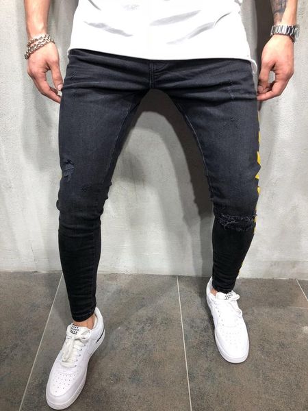 explosion models denim men's trousers autumn hole fashion print black hip hop feet pants sizes s-3xl, Blue
explosion models denim men's trousers autumn hole fashion print black hip hop feet pants sizes s-3xl, Blue