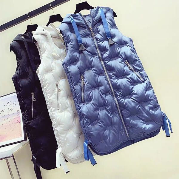 tang 2019 autumn and winter new cotton vest female long style down cotton pad vest thick coat fashion waistcoat for women, Black;white
tang 2019 autumn and winter new cotton vest female long style down cotton pad vest thick coat fashion waistcoat for women, Black;white