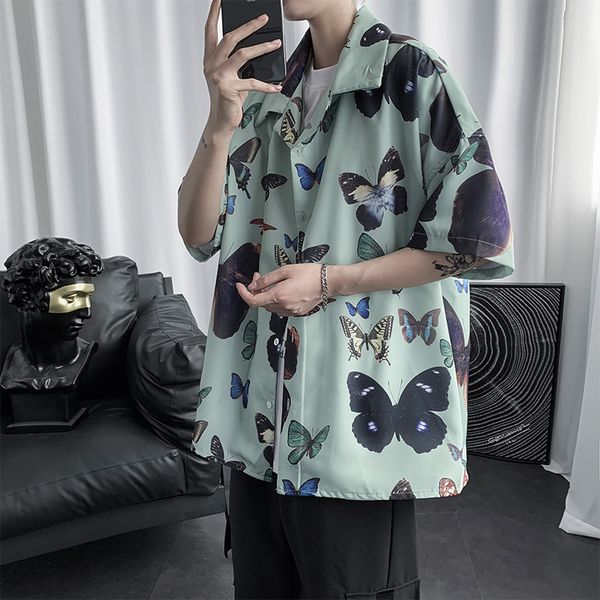 oversized butterfly printed short sleeve shirt men fashions hawaiian printed shirt men summer streetwear casual shirts clothing, White;black
oversized butterfly printed short sleeve shirt men fashions hawaiian printed shirt men summer streetwear casual shirts clothing, White;black