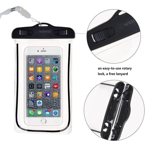 waterproof phone pouch drift diving swimming bag underwater dry bag case cover for phone water sports beach pool skiing 6 inch
waterproof phone pouch drift diving swimming bag underwater dry bag case cover for phone water sports beach pool skiing 6 inch