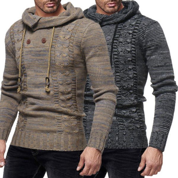 new fashion knit hoodies men cotton blend knited hooded sweatshirt drawstring fleece lined sportwear hood spring autumn clothes, Black
new fashion knit hoodies men cotton blend knited hooded sweatshirt drawstring fleece lined sportwear hood spring autumn clothes, Black