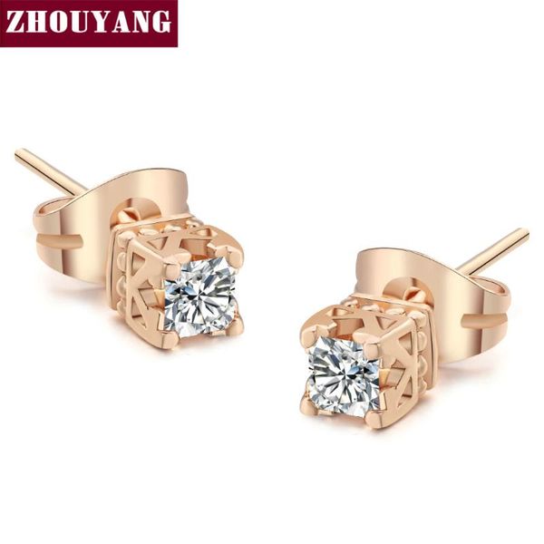 zhouyang elegant crystal rose gold color earring austrian crystal zye448 zye449, Golden;silver
zhouyang elegant crystal rose gold color earring austrian crystal zye448 zye449, Golden;silver