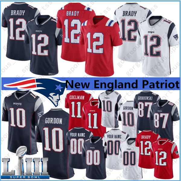 12 Tom Brady New Jersey Patriot 11 Julian Edelman 87 Rob Gronkowski 15 Chris Hogan 10 Josh Gordon 26 Sony Michel 100% Stitched
12 Tom Brady New Jersey Patriot 11 Julian Edelman 87 Rob Gronkowski 15 Chris Hogan 10 Josh Gordon 26 Sony Michel 100% Stitched