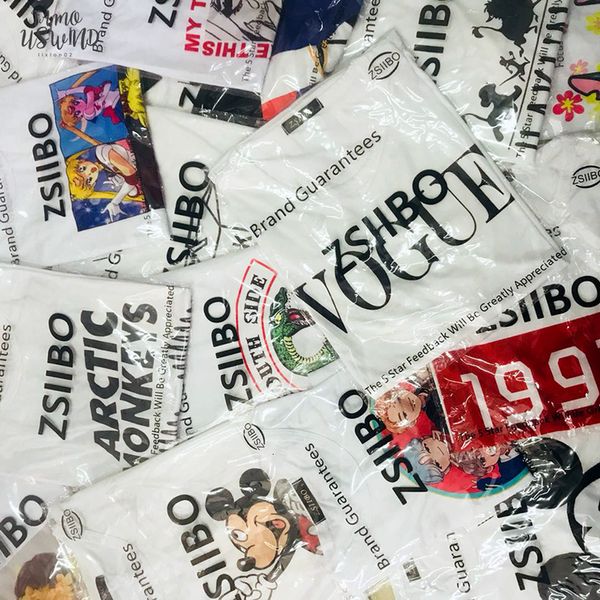 2020 women fashion cute lucky parcel surprise random cartoon letter printing t shirt harajuku loose o neck casual female t shirt, White
2020 women fashion cute lucky parcel surprise random cartoon letter printing t shirt harajuku loose o neck casual female t shirt, White