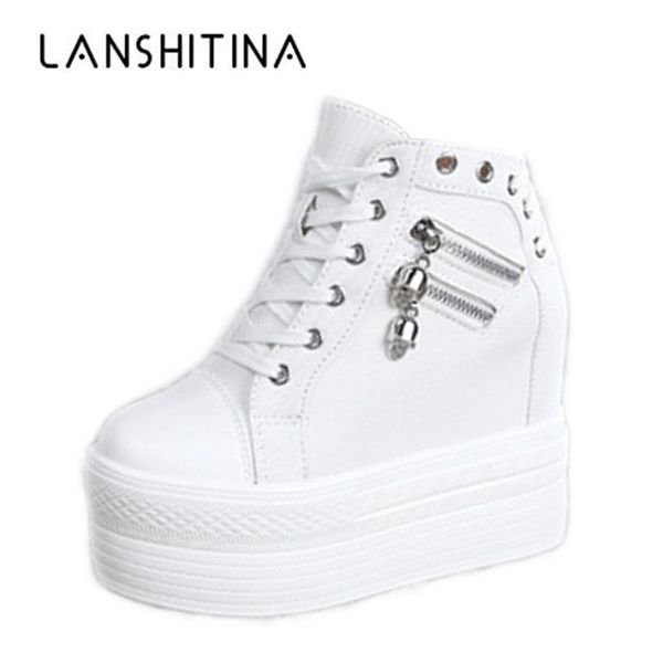 new 2018 women wedge casual shoes zipper height increasing breathable women autumn platform sneakers walking flat trainers shoes y200424, Black
new 2018 women wedge casual shoes zipper height increasing breathable women autumn platform sneakers walking flat trainers shoes y200424, Black