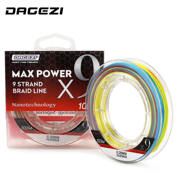 dagezi 9 strand pe braided fishing line 25-100lb 100m multifilament fishing lines for freshwater and saltwater
dagezi 9 strand pe braided fishing line 25-100lb 100m multifilament fishing lines for freshwater and saltwater