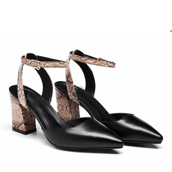 2020 shoes women sandals with straps high heels for girls, Black
2020 shoes women sandals with straps high heels for girls, Black