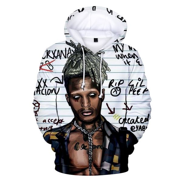 rapper xxx tentacion xxxtentacion 3d hoodies men/boys pullover front pocket streetwear cotton sweatshirt hip hop outerwear, Black
rapper xxx tentacion xxxtentacion 3d hoodies men/boys pullover front pocket streetwear cotton sweatshirt hip hop outerwear, Black