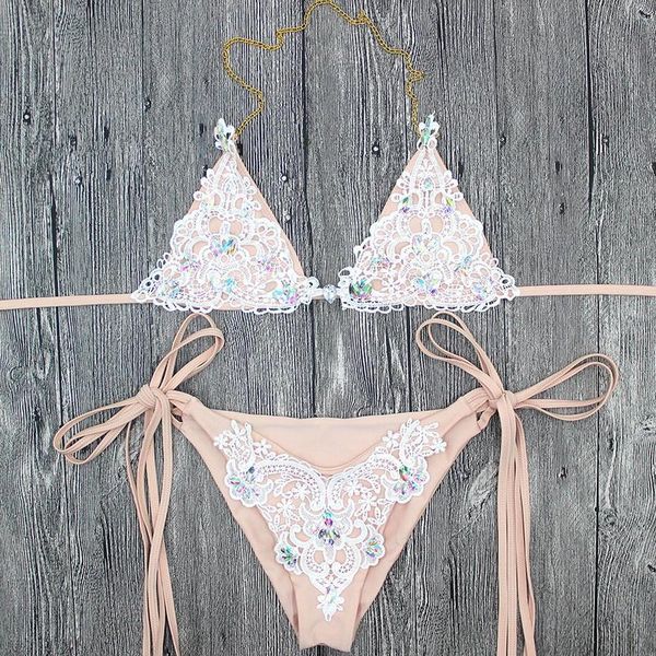 vertvie 2019 simple sequins bikini set women brazilian swimsuit halter bandage swimwear low waist bathing suit beach, White;black
vertvie 2019 simple sequins bikini set women brazilian swimsuit halter bandage swimwear low waist bathing suit beach, White;black