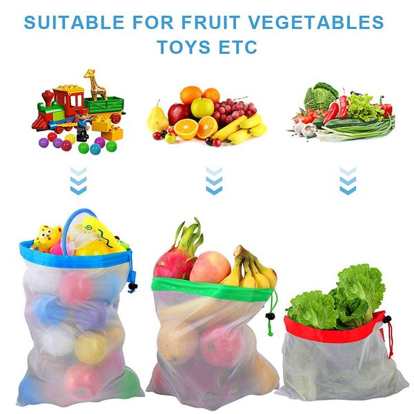 reusable mesh produce bags with drawstring - premium washable mesh bags for grocery shopping storage of fruit vegetable polyester net bags
reusable mesh produce bags with drawstring - premium washable mesh bags for grocery shopping storage of fruit vegetable polyester net bags