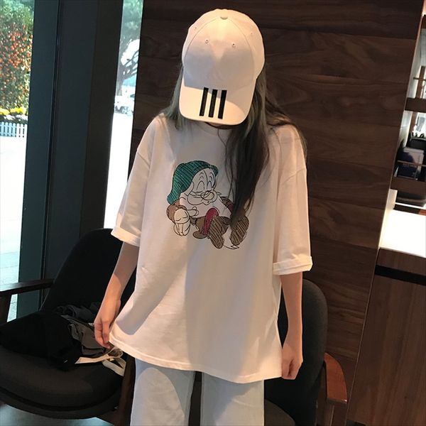 2019style printing age-reducing casual t-shirt women's short sleeves 2019style cartoon cartoon printing age-reducing casual t-shirt wom, White
2019style printing age-reducing casual t-shirt women's short sleeves 2019style cartoon cartoon printing age-reducing casual t-shirt wom, White