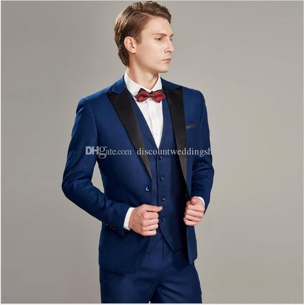 fashionable light navy blue groom tuxedos peak lapel men wedding party prom dress 3 pieces business suits (jacket+pants+vest+tie) k192, Black;gray
fashionable light navy blue groom tuxedos peak lapel men wedding party prom dress 3 pieces business suits (jacket+pants+vest+tie) k192, Black;gray
