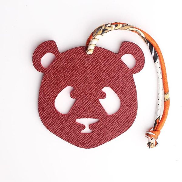 silk strap real genuine leather panda keychain pendant animal key chain women backpack bag charm, Silver
silk strap real genuine leather panda keychain pendant animal key chain women backpack bag charm, Silver