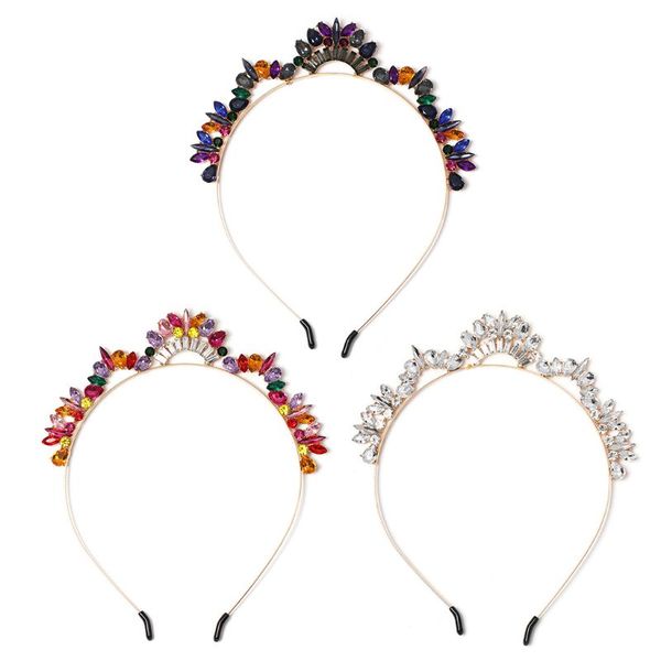 bridal crown headband wedding hair accessories alloy acrylic rhinestone head hoop bride jewelry headdress, Golden;white
bridal crown headband wedding hair accessories alloy acrylic rhinestone head hoop bride jewelry headdress, Golden;white