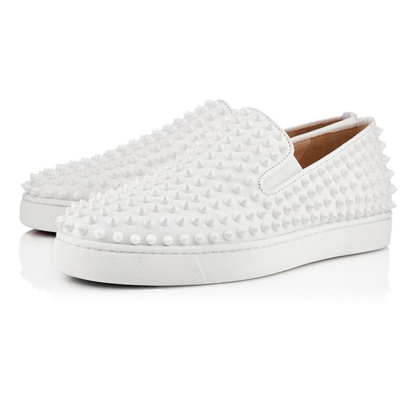 2019 designer fashion luxury red bottoms studded spikes flats shoes men women black party lovers genuine leather casual sneakers
2019 designer fashion luxury red bottoms studded spikes flats shoes men women black party lovers genuine leather casual sneakers