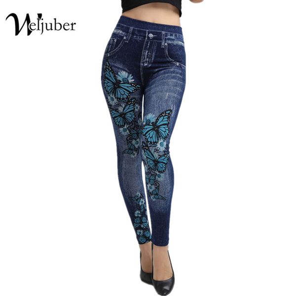 Weljuber Women Leggings Autumn Jeans Leggings Slim Mock Pocket Woman Print Jeggings Ladies Denim Skinny Trousers
Weljuber Women Leggings Autumn Jeans Leggings Slim Mock Pocket Woman Print Jeggings Ladies Denim Skinny Trousers