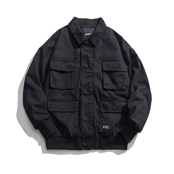moyi japanese-style men's wear 2019 new style solid color men and women couples multi-pockets workwear casual jacket j14, Black;brown
moyi japanese-style men's wear 2019 new style solid color men and women couples multi-pockets workwear casual jacket j14, Black;brown