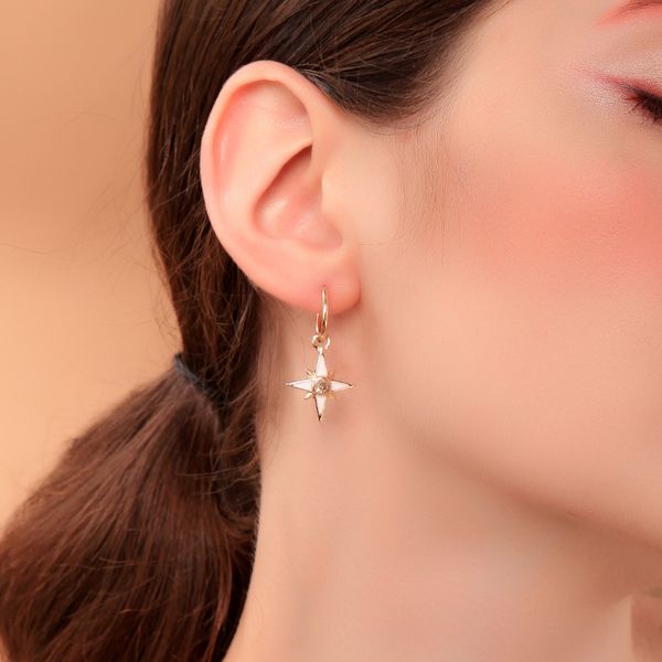 joolim white moon star hoop earring delicate earring design jewelry, Golden;silver
joolim white moon star hoop earring delicate earring design jewelry, Golden;silver