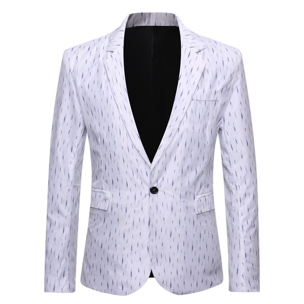 men's single button white tuxedo blazer 2019 brand slim fit business casual suit jacket men dj club wedding dress blazer men xxl, White;black
men's single button white tuxedo blazer 2019 brand slim fit business casual suit jacket men dj club wedding dress blazer men xxl, White;black