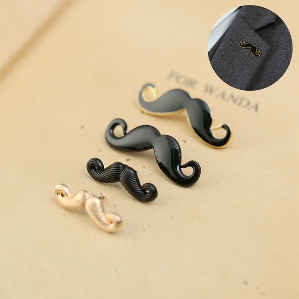 new fashion black golden moustache enamel brooches pins small suit shirt collar lapel pins badge settings for men boy party wear wholesale, Gray
new fashion black golden moustache enamel brooches pins small suit shirt collar lapel pins badge settings for men boy party wear wholesale, Gray